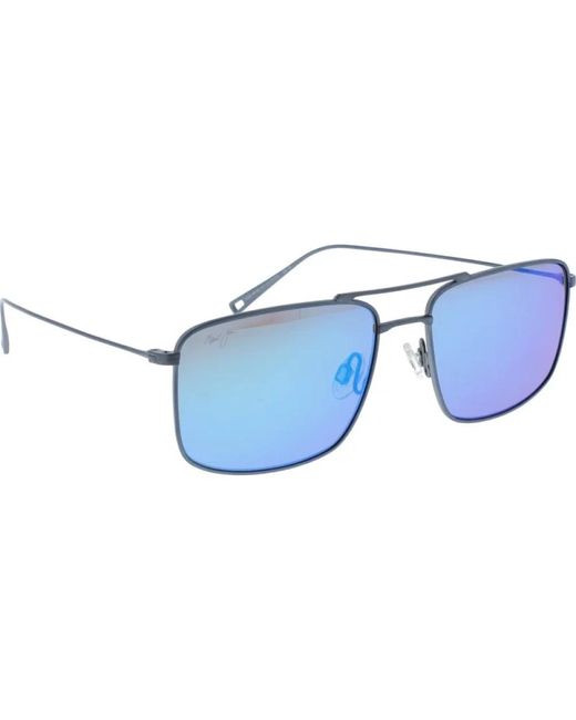 Occhiali da sole eleganti con lenti di Maui Jim in Blue da Uomo