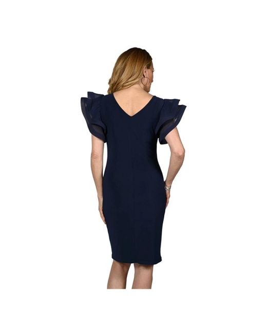 FRANK LYMAN Blue Short Dresses