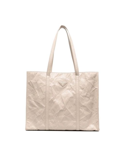 Prada Natural Tote Bags