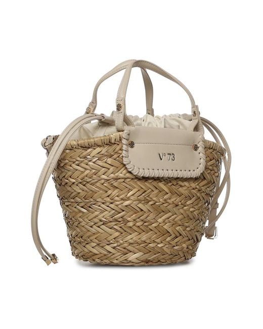 V73 Metallic Anna Bucket Bag