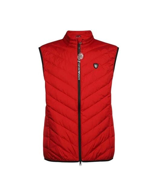 EA7 Red Vests for men