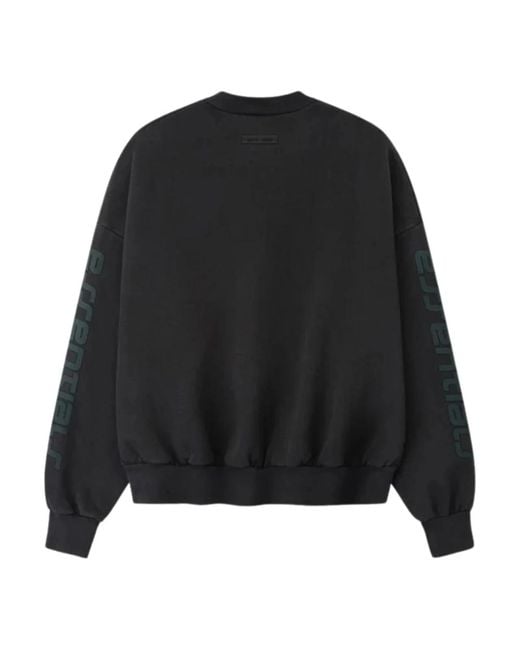Fear Of God Black Los Angeles Heavy Fleece Cropped Sweatshirt 192Ho256893F for men