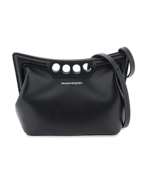 McQueen Black Shoulder Bags