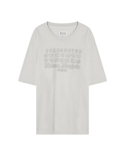 MAISON MARGIELA ‘Maison Margiela Paris’ t-shirt White Logo cotton jersey T-shirt in white - Maison Margiela