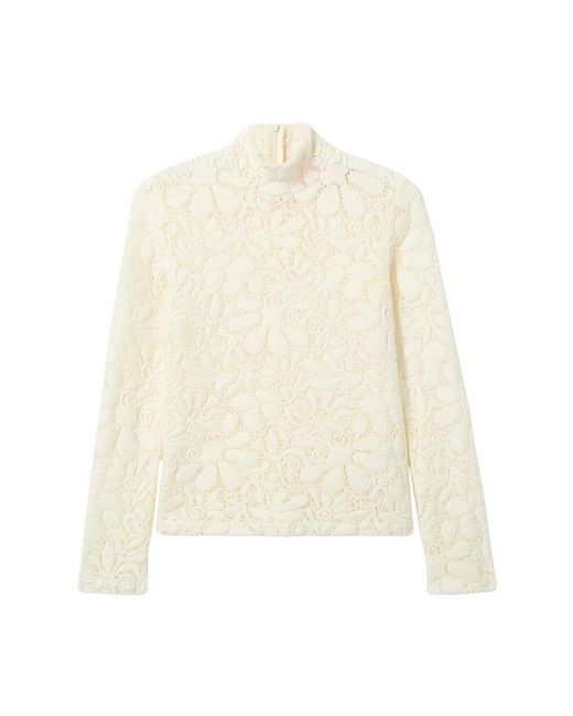 LaDoubleJ Lacey Turtleneck in het White
