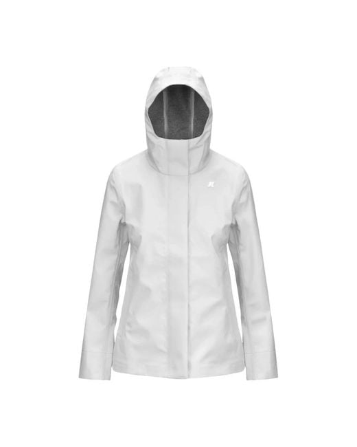 K-Way White Rain Jackets