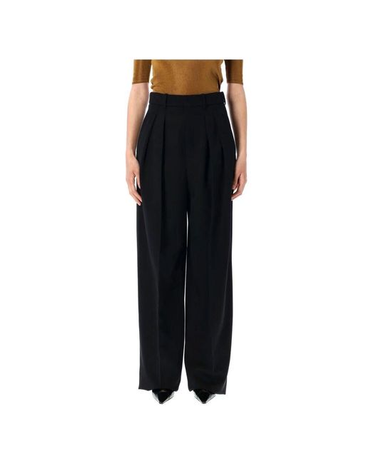 Saint Laurent Black Wide Trousers
