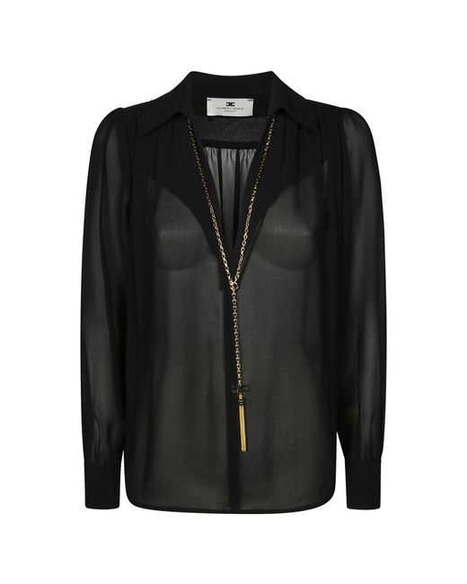 Elisabetta Franchi Black Blouses