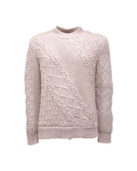 Paolo Pecora Wollpullover in Pink für Herren