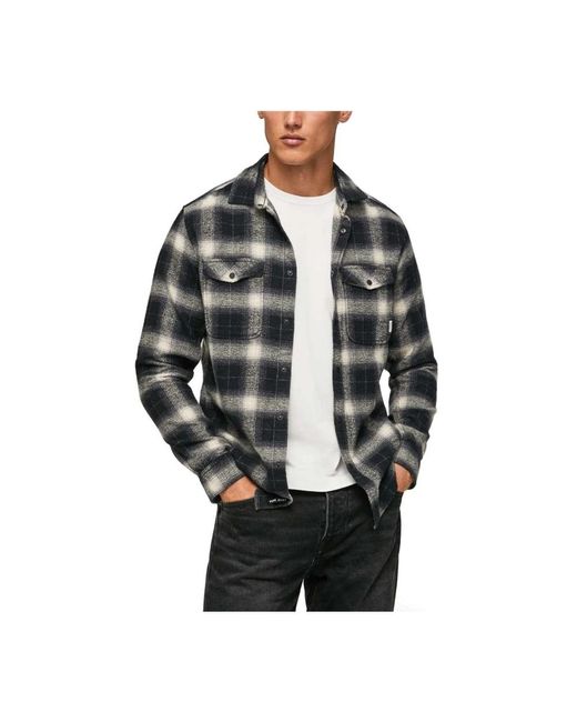 Pepe Jeans Black Casual Shirts for men