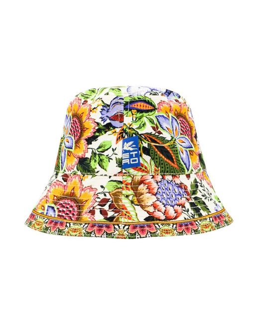 Cappello con stampa bouquet di Etro in Multicolor
