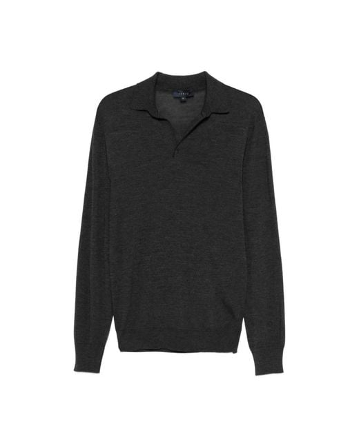Sease Black V-Neck Knitwear for men