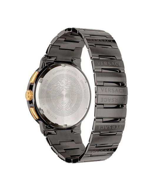 Versace Chronograph Uhr in Metallic für Herren