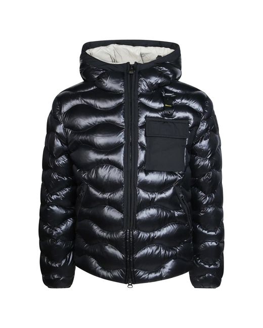 Winter Jackets Blauer pour homme en coloris Black