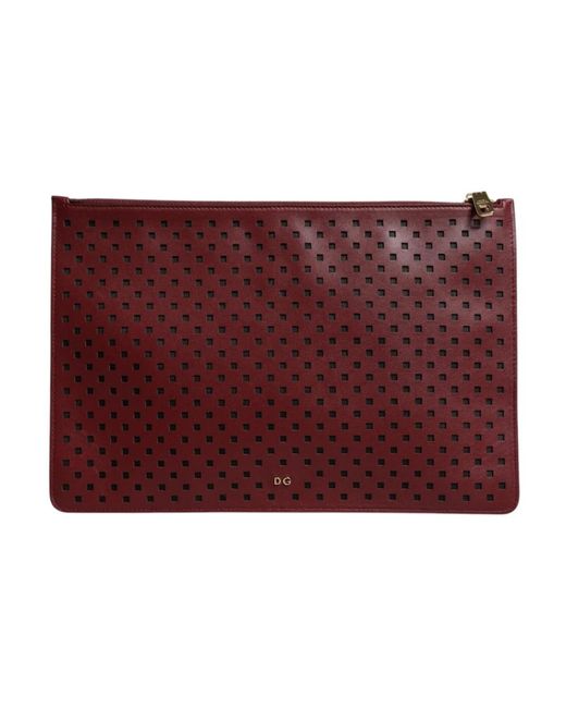 Clutches di Dolce & Gabbana in Red