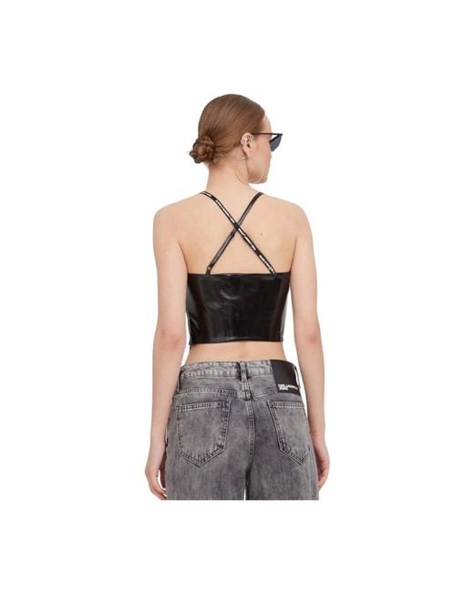Karl Lagerfeld Gray Sleeveless Tops
