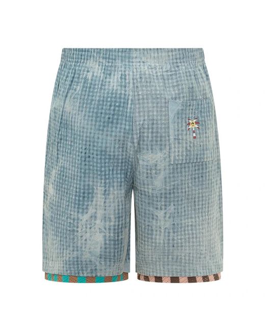 Barrow Blue Casual Shorts for men