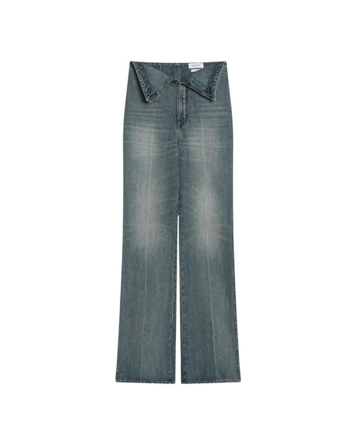 Wide Jeans Alexander McQueen de color Gray