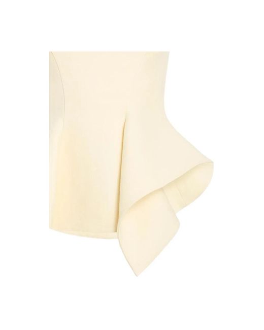Khaite Natural Sleeveless Tops