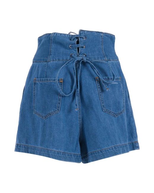Ermanno Scervino Blue Denim Shorts