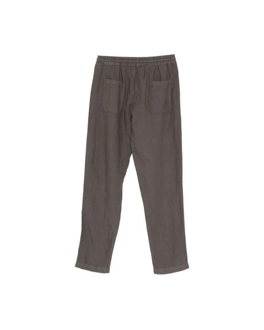 Fedeli Gray Straight Trousers for men