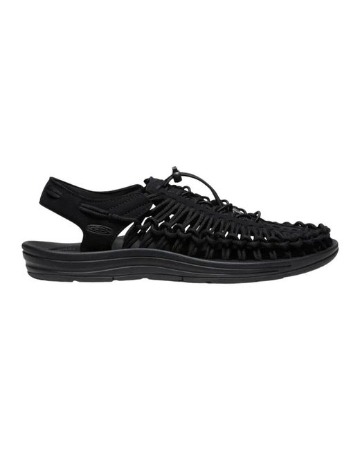 Keen Black Flat Sandals for men