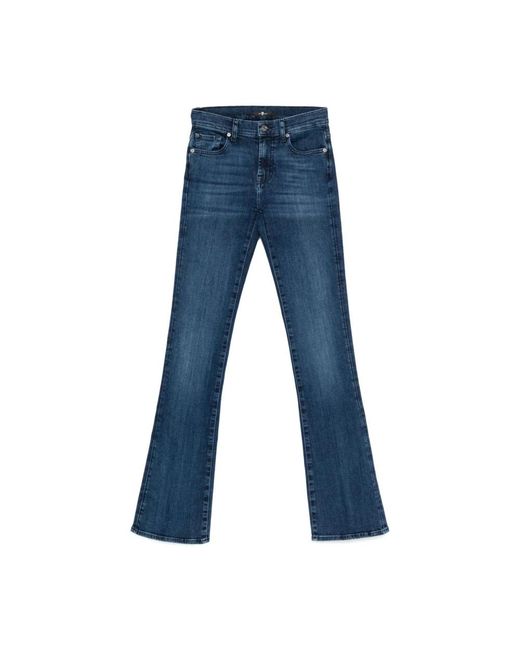 7 For All Mankind Boot-Cut Jeans in het Blue