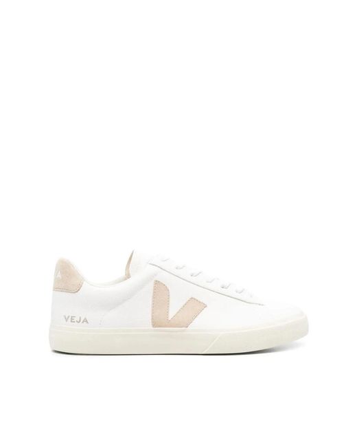 Veja White Sneaker With Embossed Logo