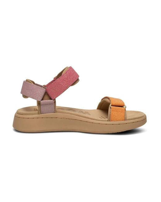 Woden Pink Flat sandals