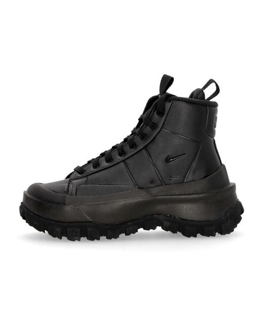 Lace-Up Boots Nike de color Black