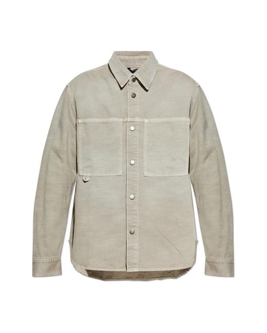 Haikure Gray Denim Shirts for men