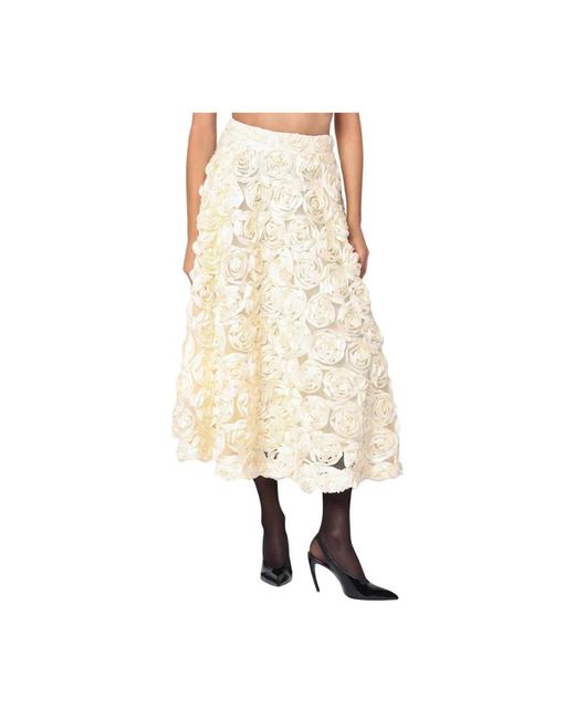 ROTATE BIRGER CHRISTENSEN Natural Midi Skirts