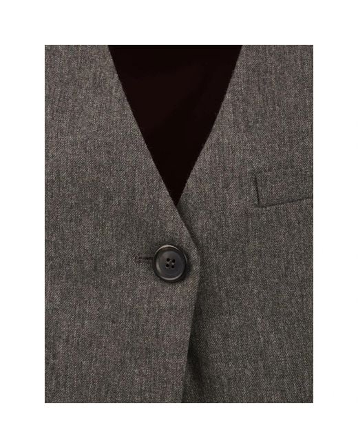 Douuod Woman Gray Waistcoats