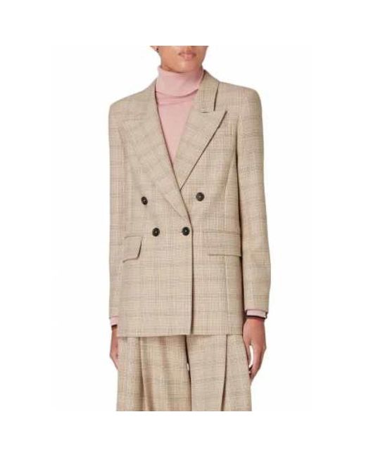 Paul Smith Natural W2R 408J T31343 62 Doppelreihige Flanelljacke