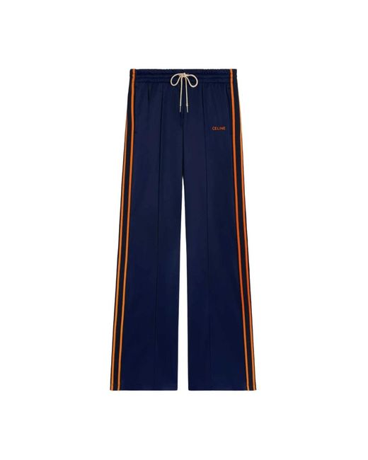 Céline Blue Navy/orange trainingsanzug hose