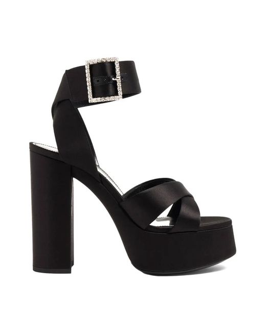 Saint Laurent Black High Heel Sandals