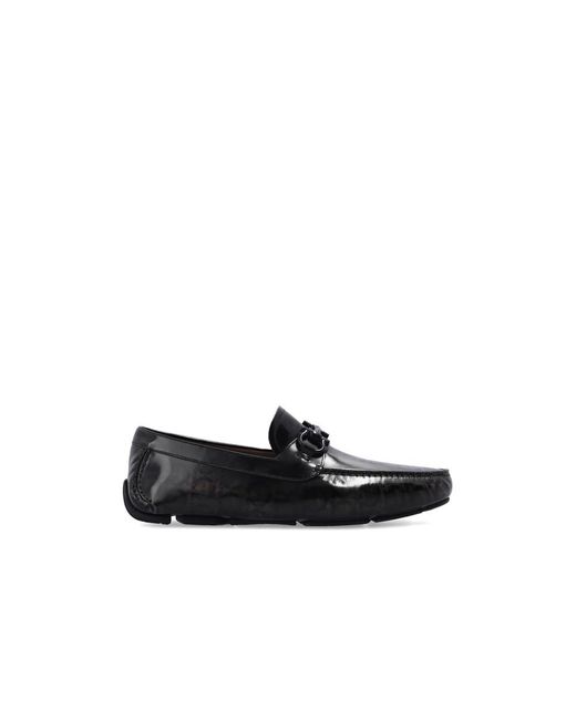 Mocassins Cuir Ferragamo pour homme en coloris Noir Homme Chaussures à enfiler Chaussures à enfiler Ferragamo 