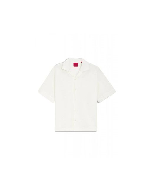 HUGO White Short Sleeve Shirts for men