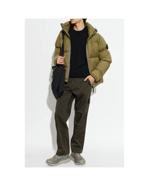 Stone Island Black Round-Neck Knitwear for men