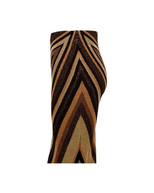 Akep Brown Midi Skirts