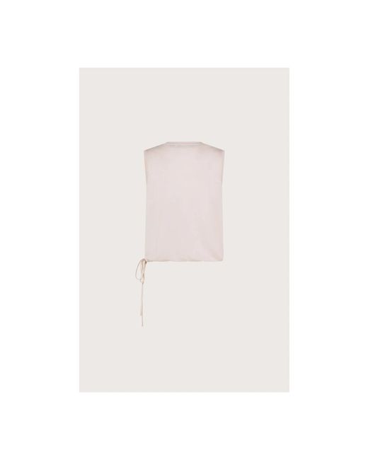 Seventy White Sleeveless Tops