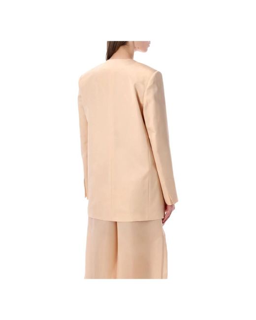Alberta Ferretti Natural Blazers