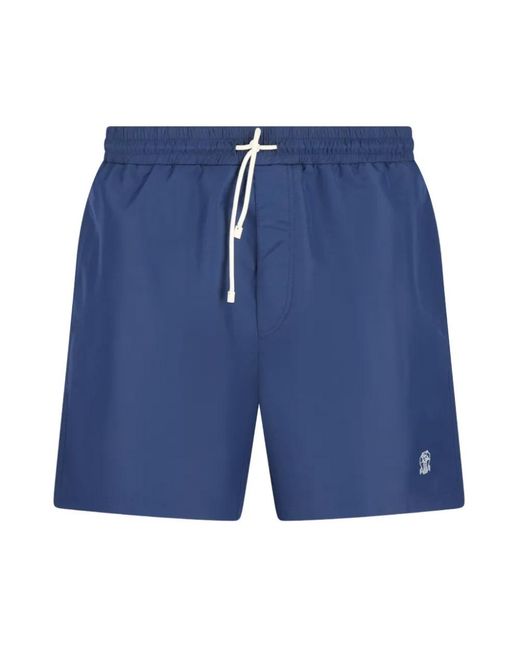 Brunello Cucinelli Blue Beachwear for men
