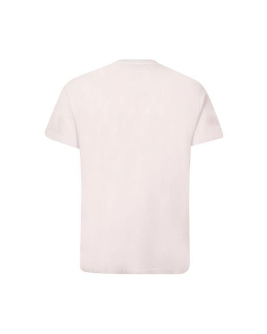 Etro Geometrisches Print Crewneck T-Shirt Weiß in Pink für Herren