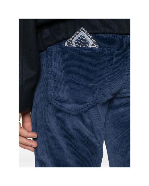 Jacob Cohen Blaue Cordhose Mit Fünf Taschen in Blue für Herren