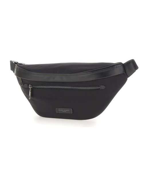 Gianni Chiarini Black Belt Bags for men