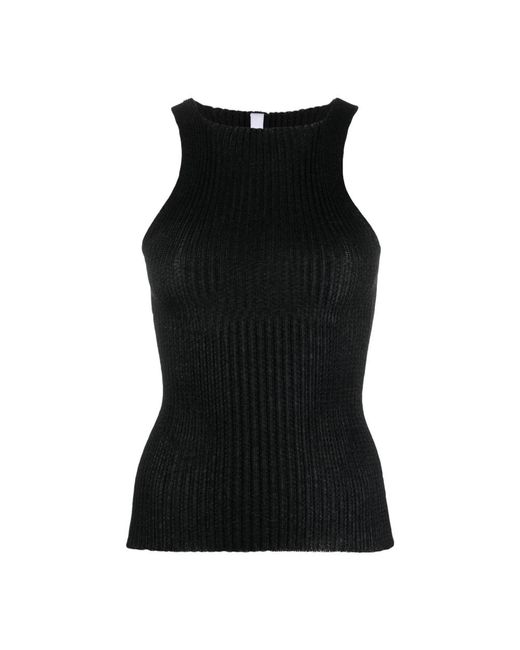 a. roege hove Black Sleeveless Tops