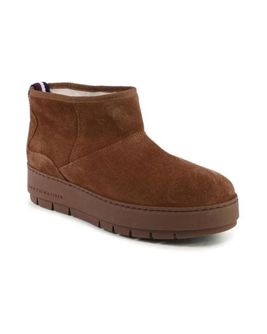 Tommy Hilfiger Brown Winter Boots