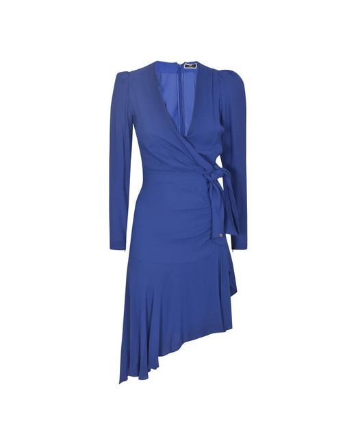 Elisabetta Franchi Blue Wrap Dresses