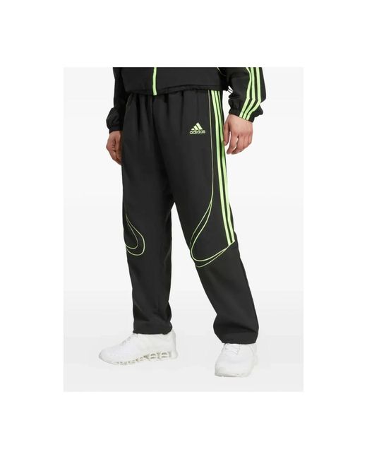 Adidas Fitness ,Zwart ,Zwarte Teamgeist Trackpants in het Gray voor heren